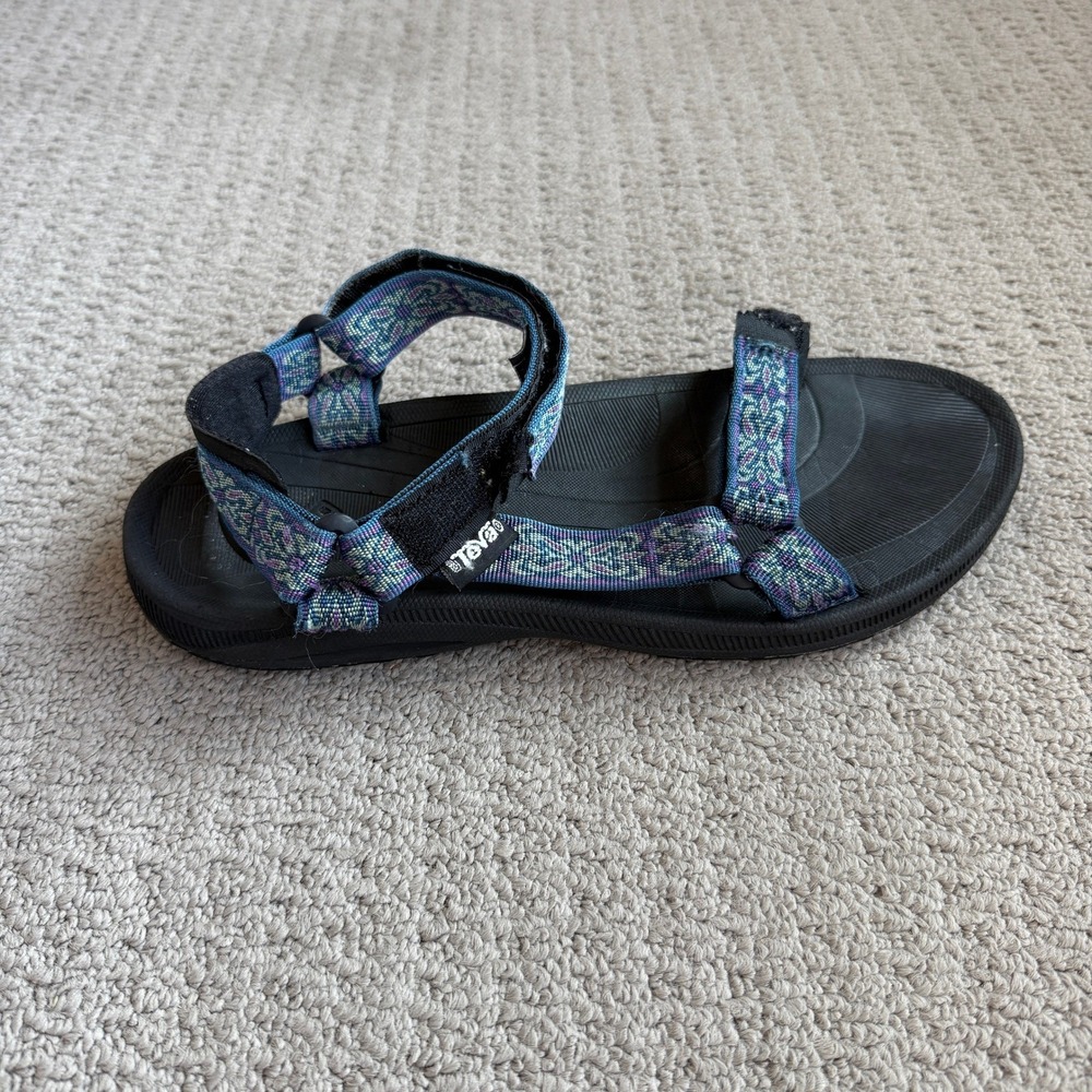 Teva Hurricane XLT Sport Sandals Purple Teal Geometric Straps 6471 Women's 11